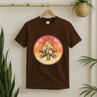 Vintage Life Is Better Around The Campfire Emblem T-Shirt thumb 2