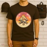 Vintage Life Is Better Around The Campfire Emblem T-Shirt thumb 6