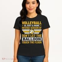 Volleyball Lover is Awesome Volleyball Player Gifts Premium Women's T-Shirt thumb 4