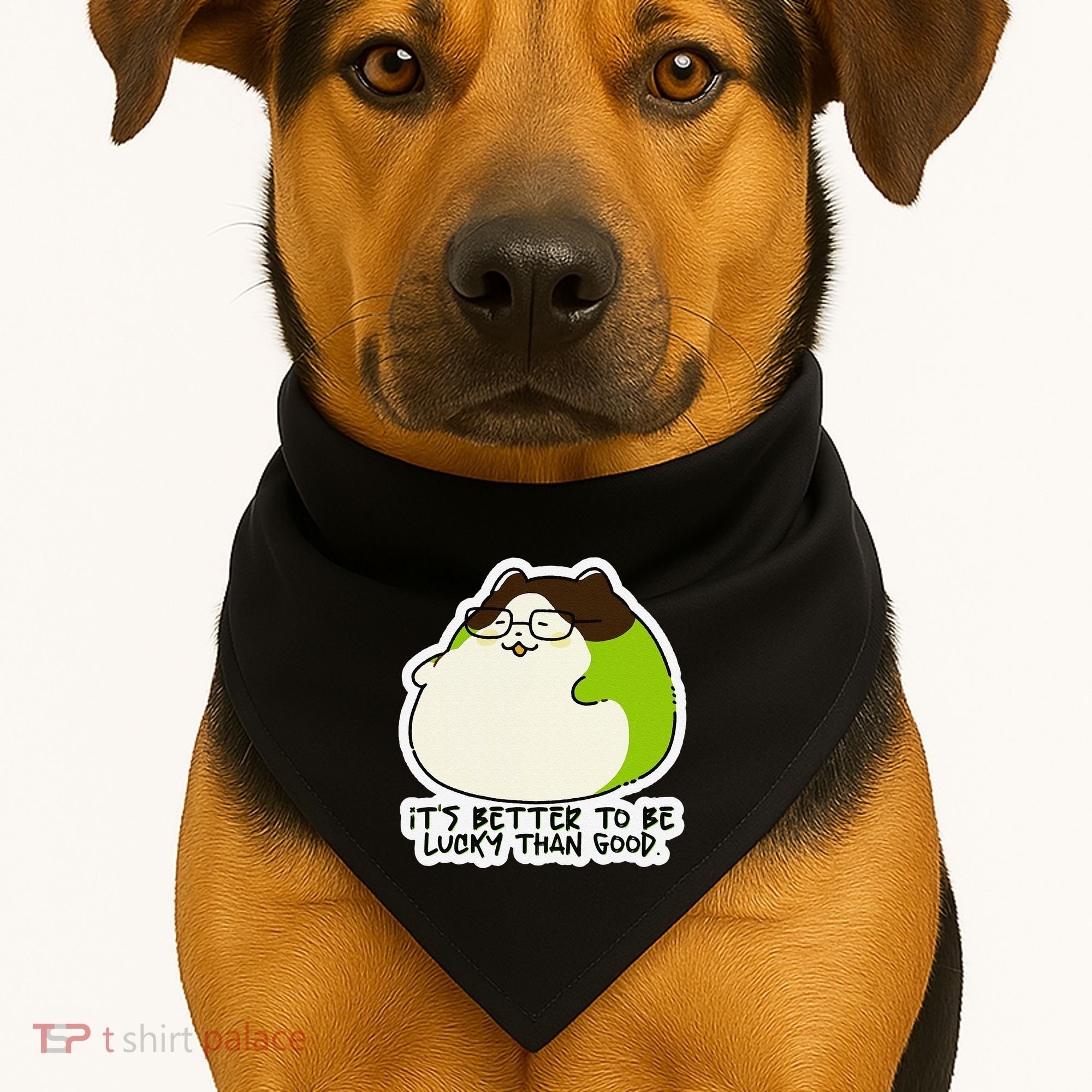 Verdi Lucktail ItS Better To Be Lucky Than Good. USA-Made Doggie Bandana