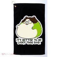 Verdi Lucktail ItS Better To Be Lucky Than Good. Golf Towel thumb 0