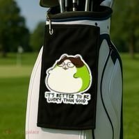 Verdi Lucktail ItS Better To Be Lucky Than Good. Golf Towel thumb 2