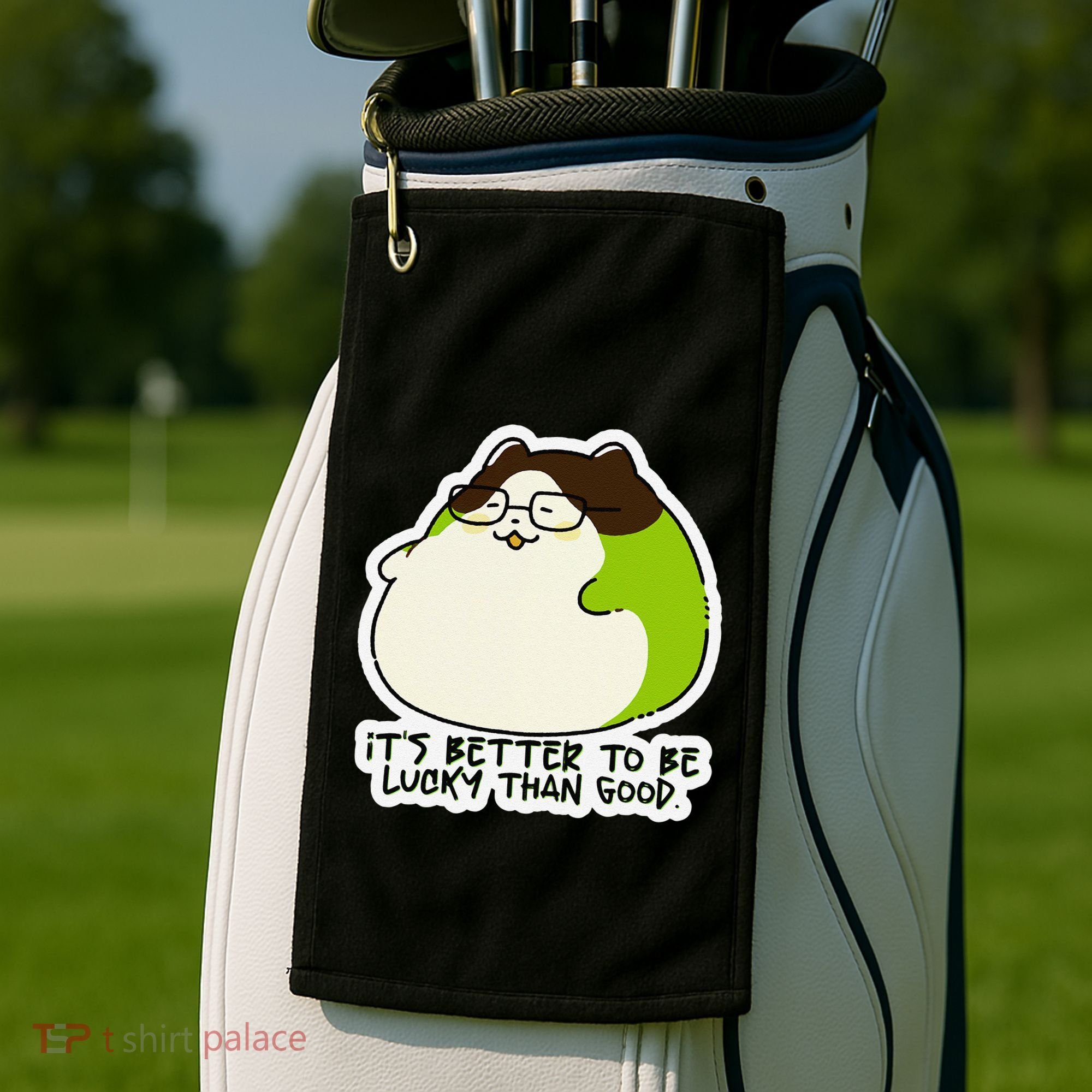 Verdi Lucktail ItS Better To Be Lucky Than Good. Golf Towel