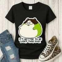 Verdi Lucktail ItS Better To Be Lucky Than Good. Women's T-Shirt thumb 3