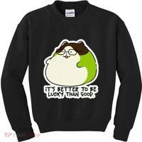 Verdi Lucktail ItS Better To Be Lucky Than Good. Kids Sweatshirt thumb 0