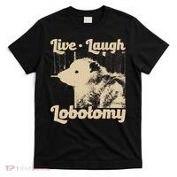 Vintage Live Laugh Lobotomy Lobotomies Retro Opossum Lovers T-Shirt thumb 0