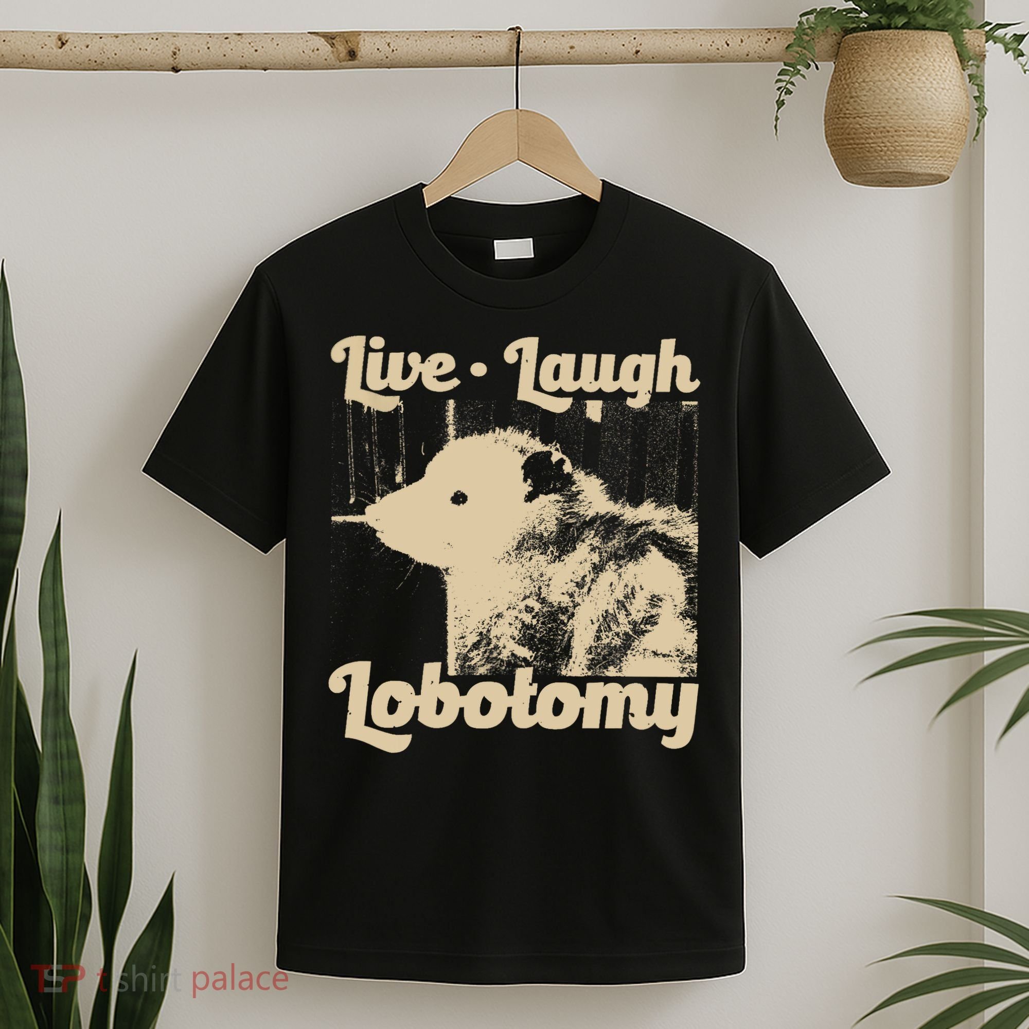Vintage Live Laugh Lobotomy Lobotomies Retro Opossum Lovers T-Shirt