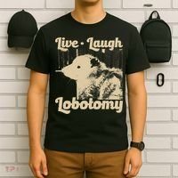 Vintage Live Laugh Lobotomy Lobotomies Retro Opossum Lovers T-Shirt thumb 6