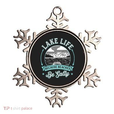 Vintage Lake Life Because Beaches Be Salty Ornament