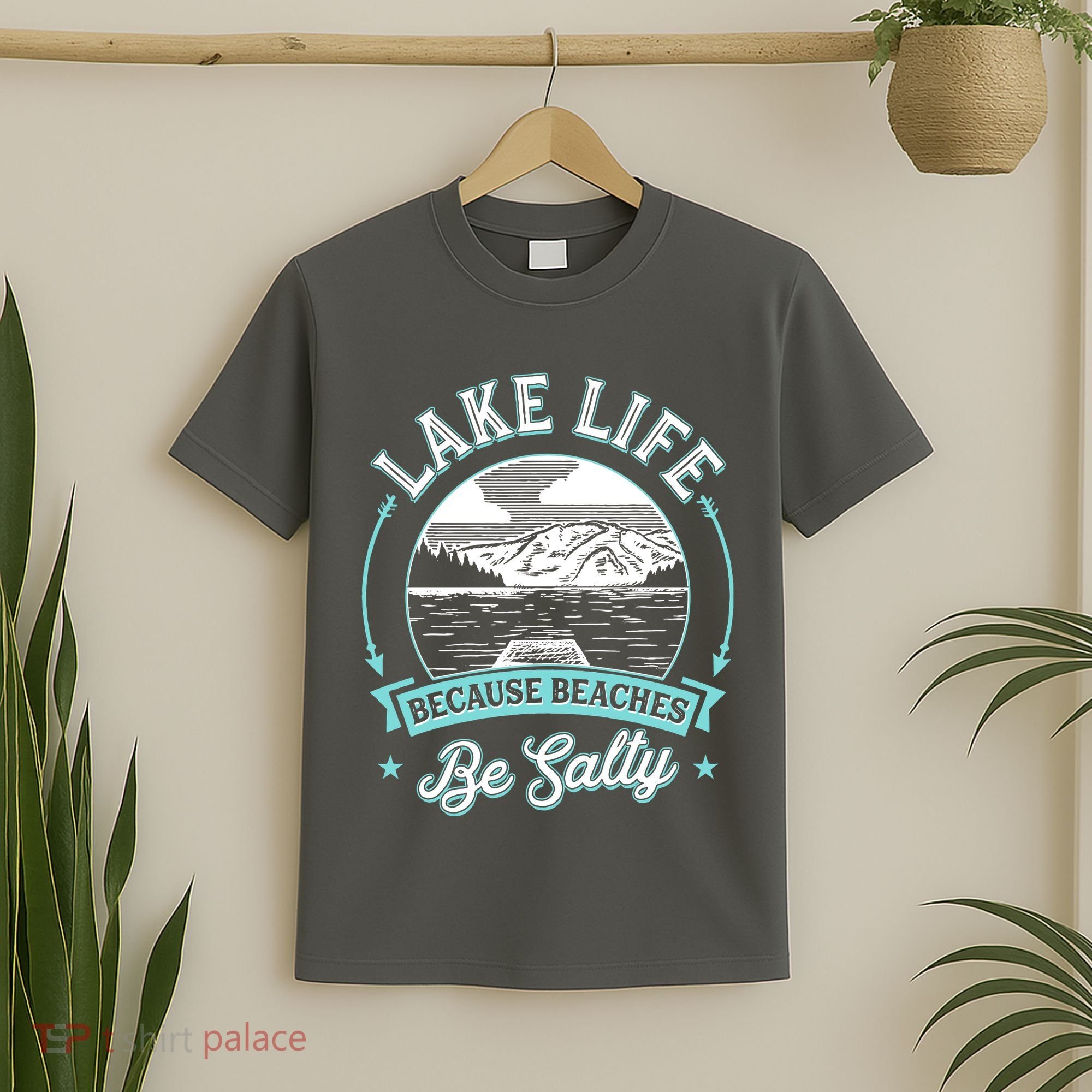 Vintage Lake Life Because Beaches Be Salty T-Shirt