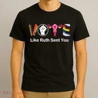 Vote Like Like Ruth Sent You Feminist T-Shirt thumb 3