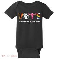Vote Like Like Ruth Sent You Feminist Baby Bodysuit thumb 0