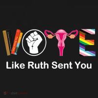 Vote Like Like Ruth Sent You Feminist Baby Bodysuit thumb 2