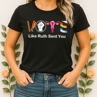 Vote Like Like Ruth Sent You Feminist Women's T-Shirt thumb 2