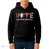Vote Like Like Ruth Sent You Feminist Kids Hoodie thumb 4