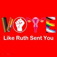 Vote Like Like Ruth Sent You Feminist Santa Hat thumb 1