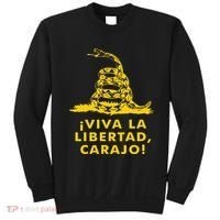 Viva La Libertad Carajo Milei Libertarian Ancap Liberty Sweatshirt thumb 0