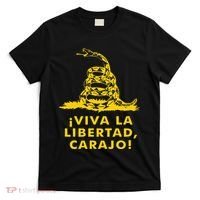 Viva La Libertad Carajo Milei Libertarian Ancap Liberty T-Shirt thumb 0