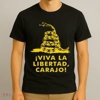 Viva La Libertad Carajo Milei Libertarian Ancap Liberty T-Shirt thumb 3