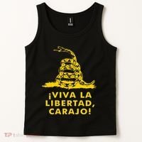 Viva La Libertad Carajo Milei Libertarian Ancap Liberty Tank Top thumb 2