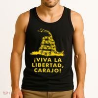 Viva La Libertad Carajo Milei Libertarian Ancap Liberty Tank Top thumb 3