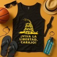 Viva La Libertad Carajo Milei Libertarian Ancap Liberty Tank Top thumb 4