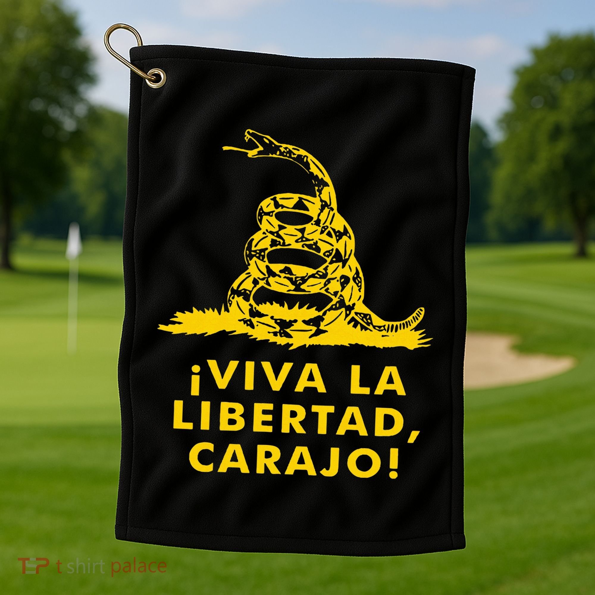Viva La Libertad Carajo Milei Libertarian Ancap Liberty Golf Towel