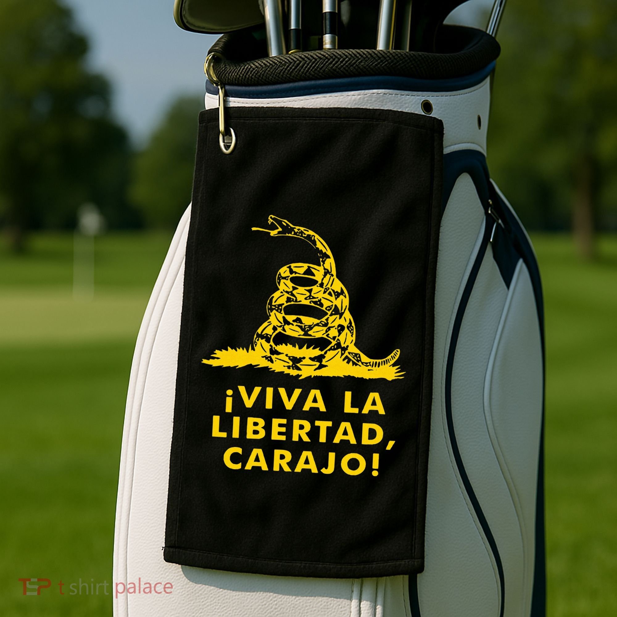 Viva La Libertad Carajo Milei Libertarian Ancap Liberty Golf Towel
