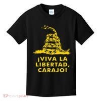 Viva La Libertad Carajo Milei Libertarian Ancap Liberty Kids T-Shirt thumb 0