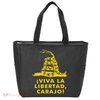 Viva La Libertad Carajo Milei Libertarian Ancap Liberty Tote Bag thumb 0