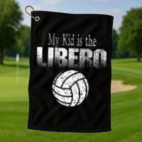Volleyball Libero Mom Or Dad Golf Towel thumb 1