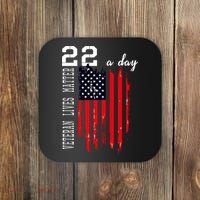 Veteran Lives Matter Suicide Awareness Ptsd Veteran 22 Day Cool Gift Coaster thumb 0