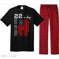 Veteran Lives Matter Suicide Awareness Ptsd Veteran 22 Day Cool Gift Pajama Set thumb 0