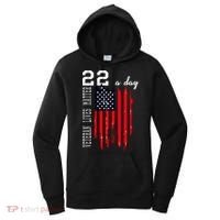 Veteran Lives Matter Suicide Awareness Ptsd Veteran 22 Day Cool Gift Women's Hoodie thumb 0