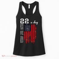 Veteran Lives Matter Suicide Awareness Ptsd Veteran 22 Day Cool Gift Women's Tank Top thumb 0