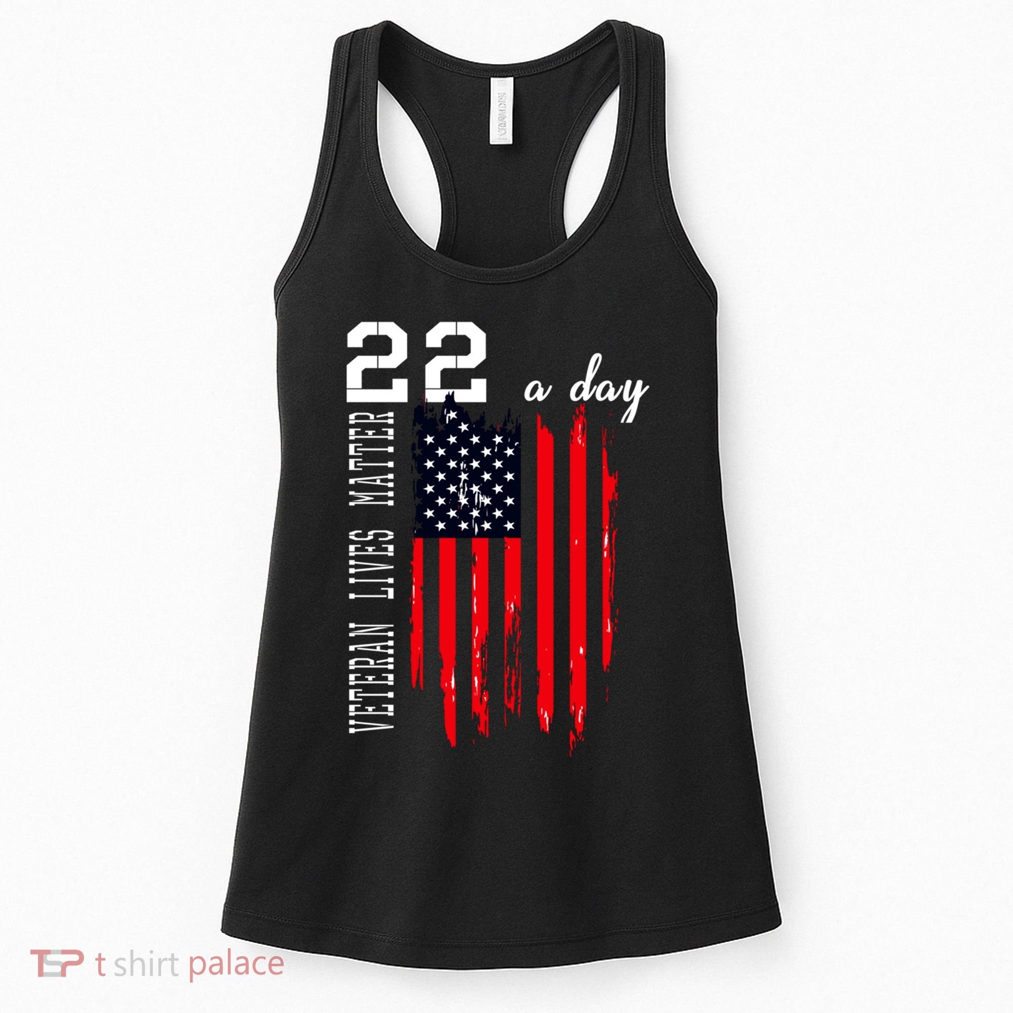 Veteran Lives Matter Suicide Awareness Ptsd Veteran 22 Day Cool Gift Women's Tank Top