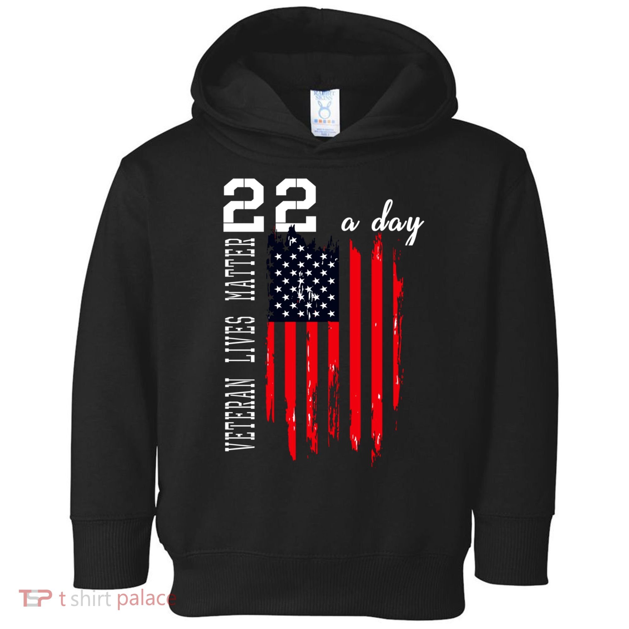 Veteran Lives Matter Suicide Awareness Ptsd Veteran 22 Day Cool Gift Toddler Hoodie