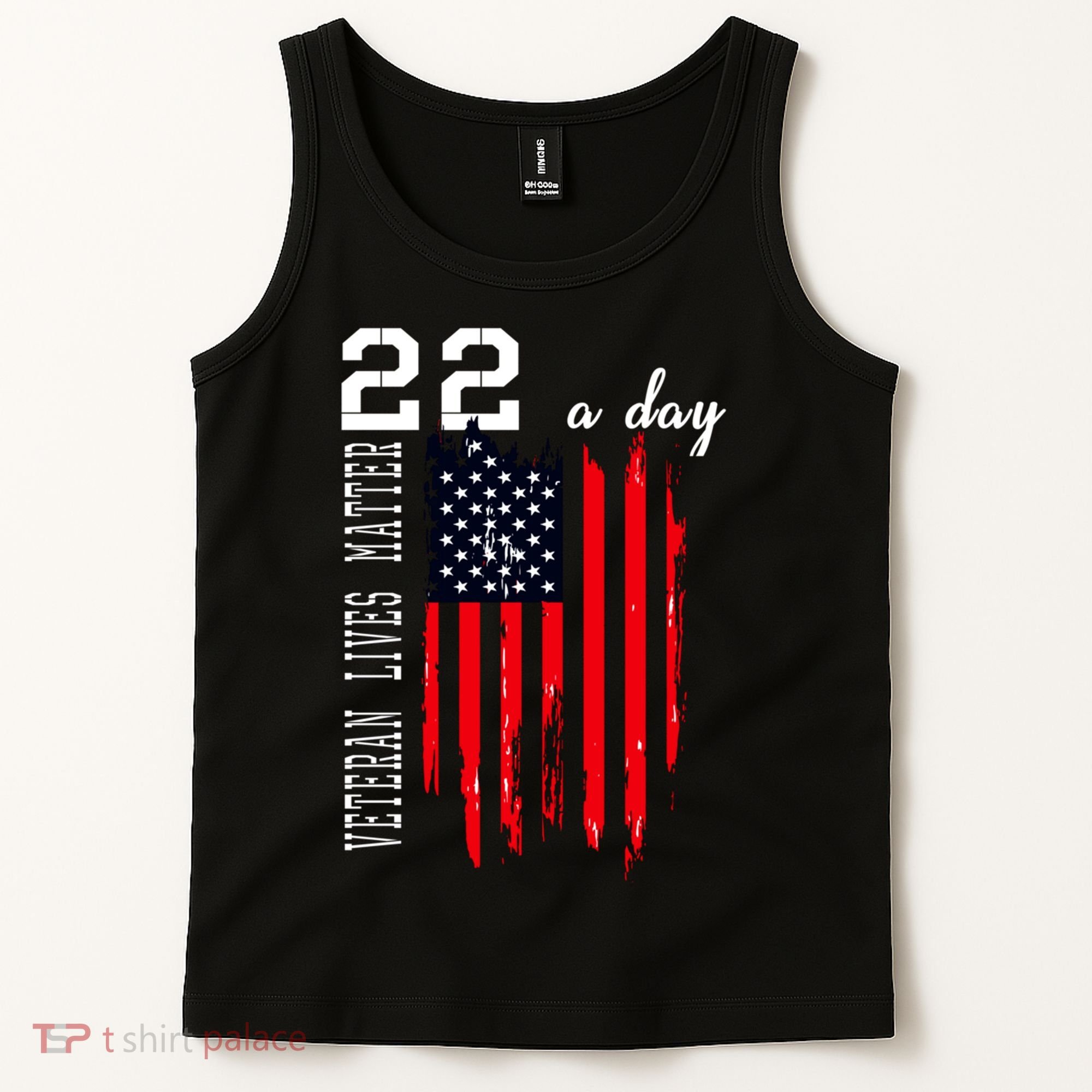 Veteran Lives Matter Suicide Awareness Ptsd Veteran 22 Day Cool Gift Tank Top