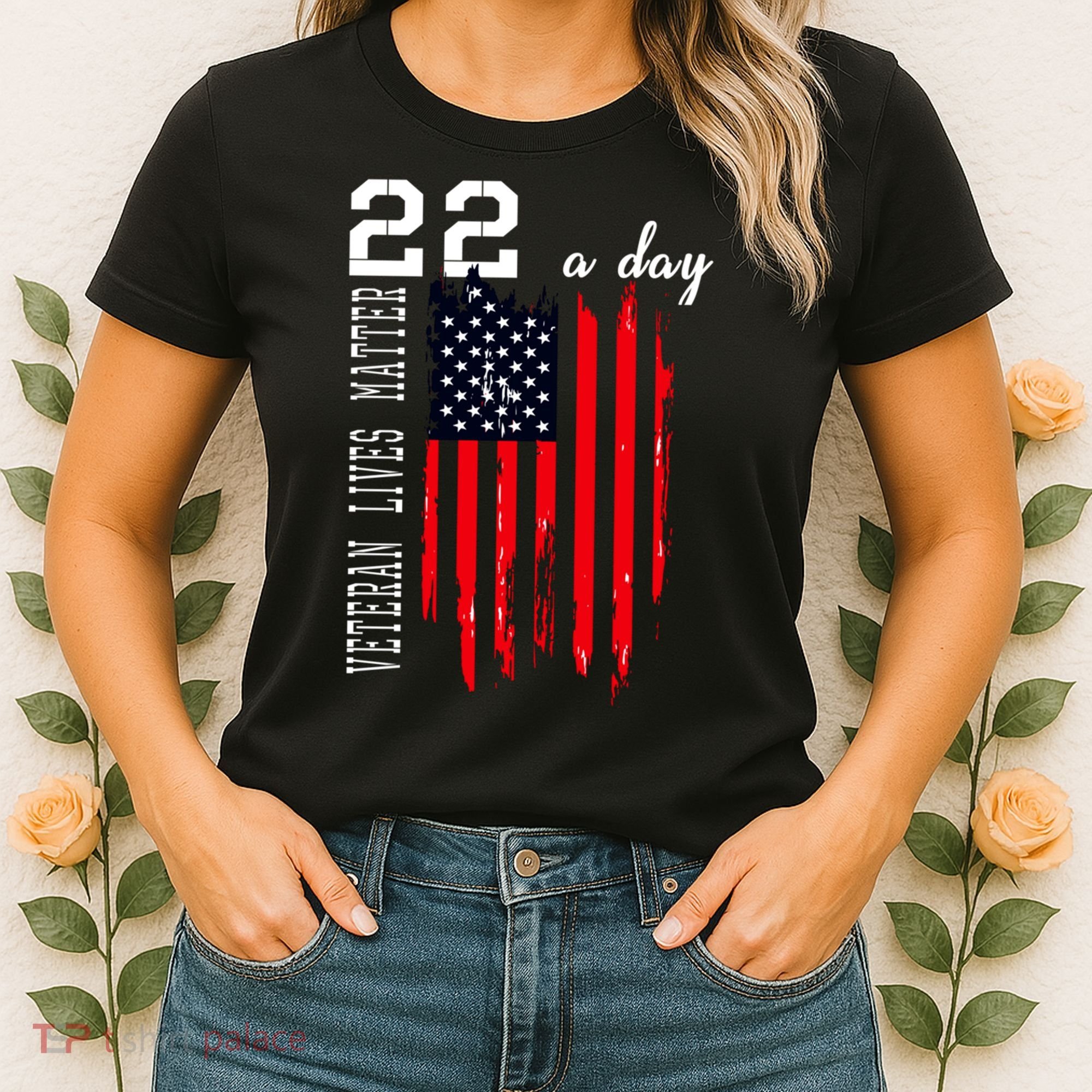 Veteran Lives Matter Suicide Awareness Ptsd Veteran 22 Day Cool Gift Women's T-Shirt