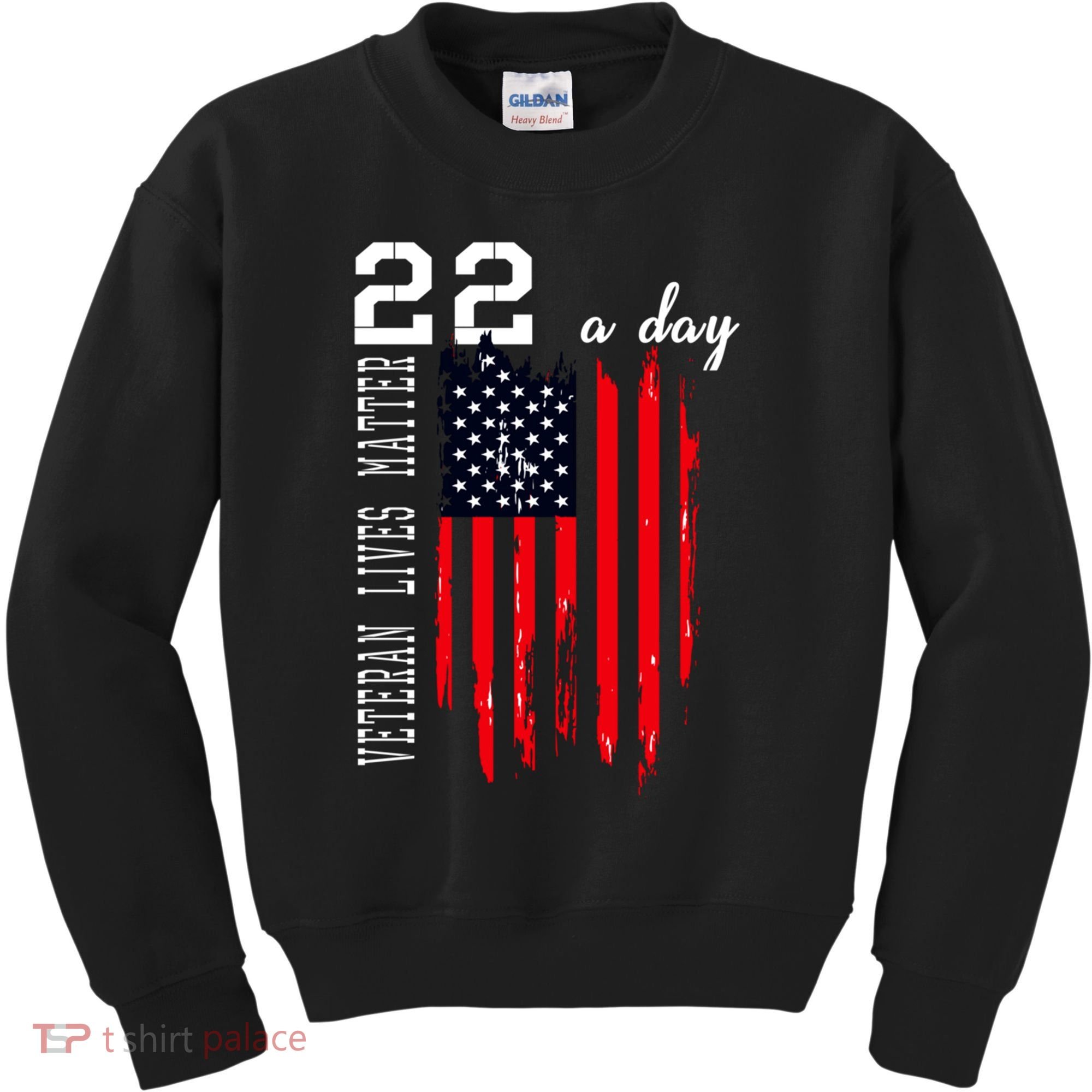Veteran Lives Matter Suicide Awareness Ptsd Veteran 22 Day Cool Gift Kids Sweatshirt