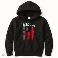 Veteran Lives Matter Suicide Awareness Ptsd Veteran 22 Day Cool Gift Kids Hoodie thumb 0