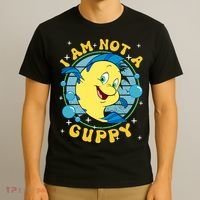Vintage Little Mermaid Flounder I Am Not A Guppy Flounder Fish Magic T-Shirt thumb 3