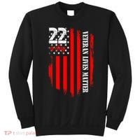 Veteran Lives Matter Suicide Awareness Ptsd Veteran 22 Day Sweatshirt thumb 0