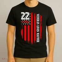 Veteran Lives Matter Suicide Awareness Ptsd Veteran 22 Day T-Shirt thumb 3