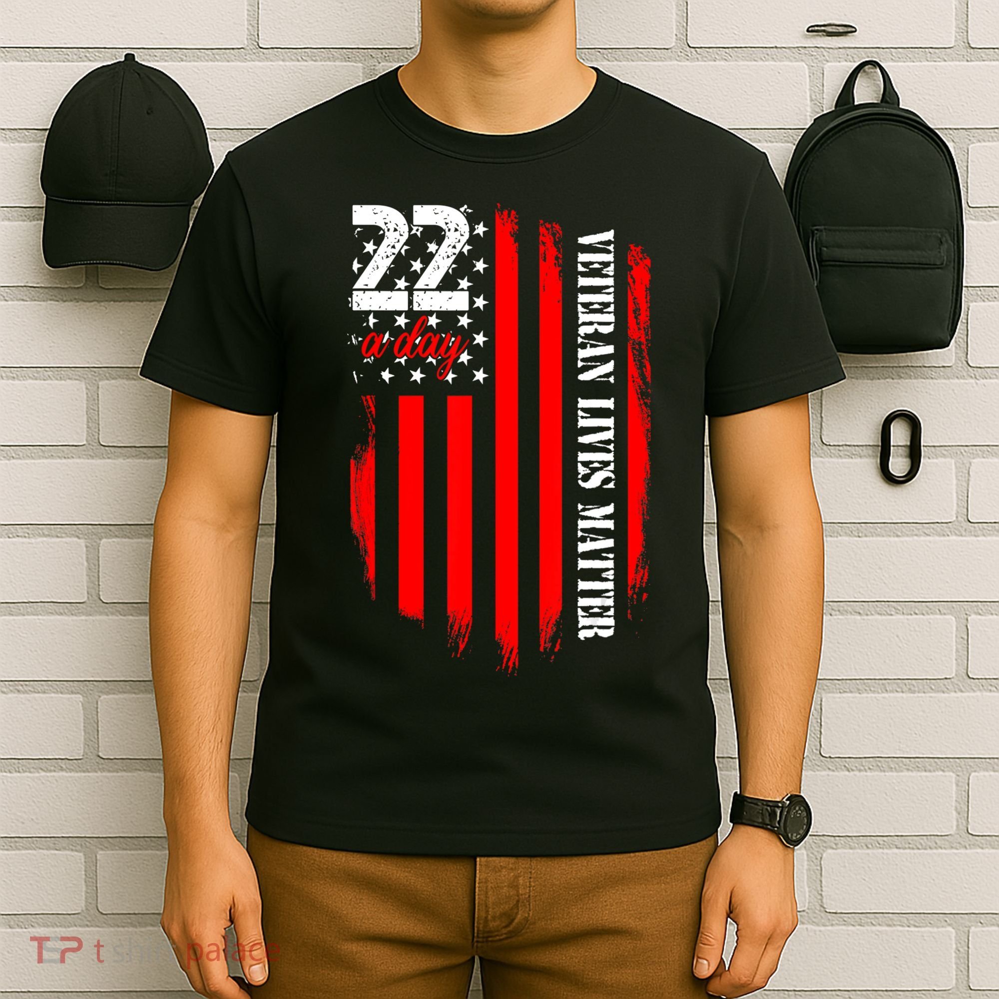 Veteran Lives Matter Suicide Awareness Ptsd Veteran 22 Day T-Shirt