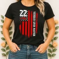 Veteran Lives Matter Suicide Awareness Ptsd Veteran 22 Day Women's T-Shirt thumb 2