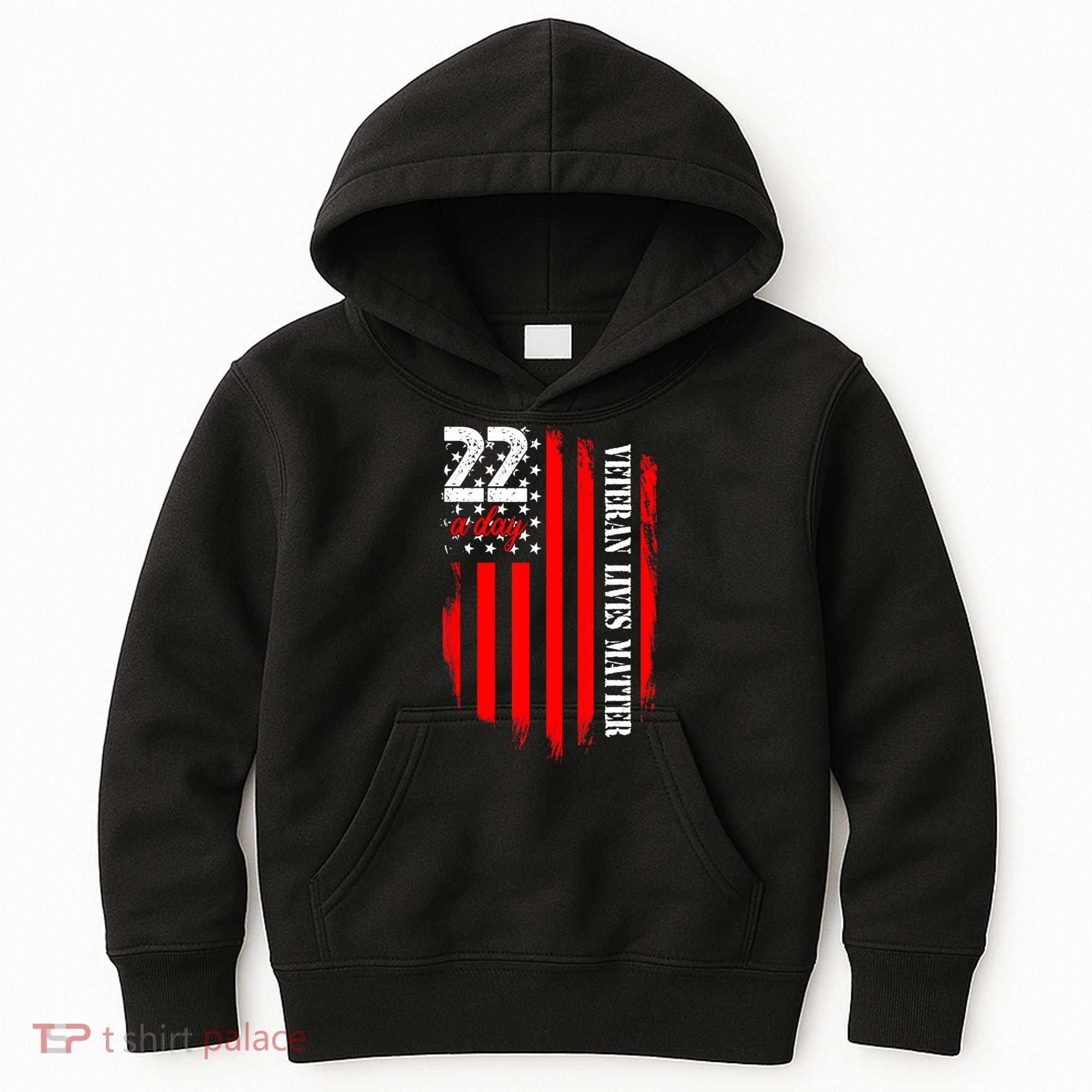 Veteran Lives Matter Suicide Awareness Ptsd Veteran 22 Day Kids Hoodie
