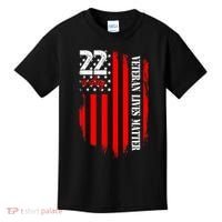 Veteran Lives Matter Suicide Awareness Ptsd Veteran 22 Day Kids T-Shirt thumb 0
