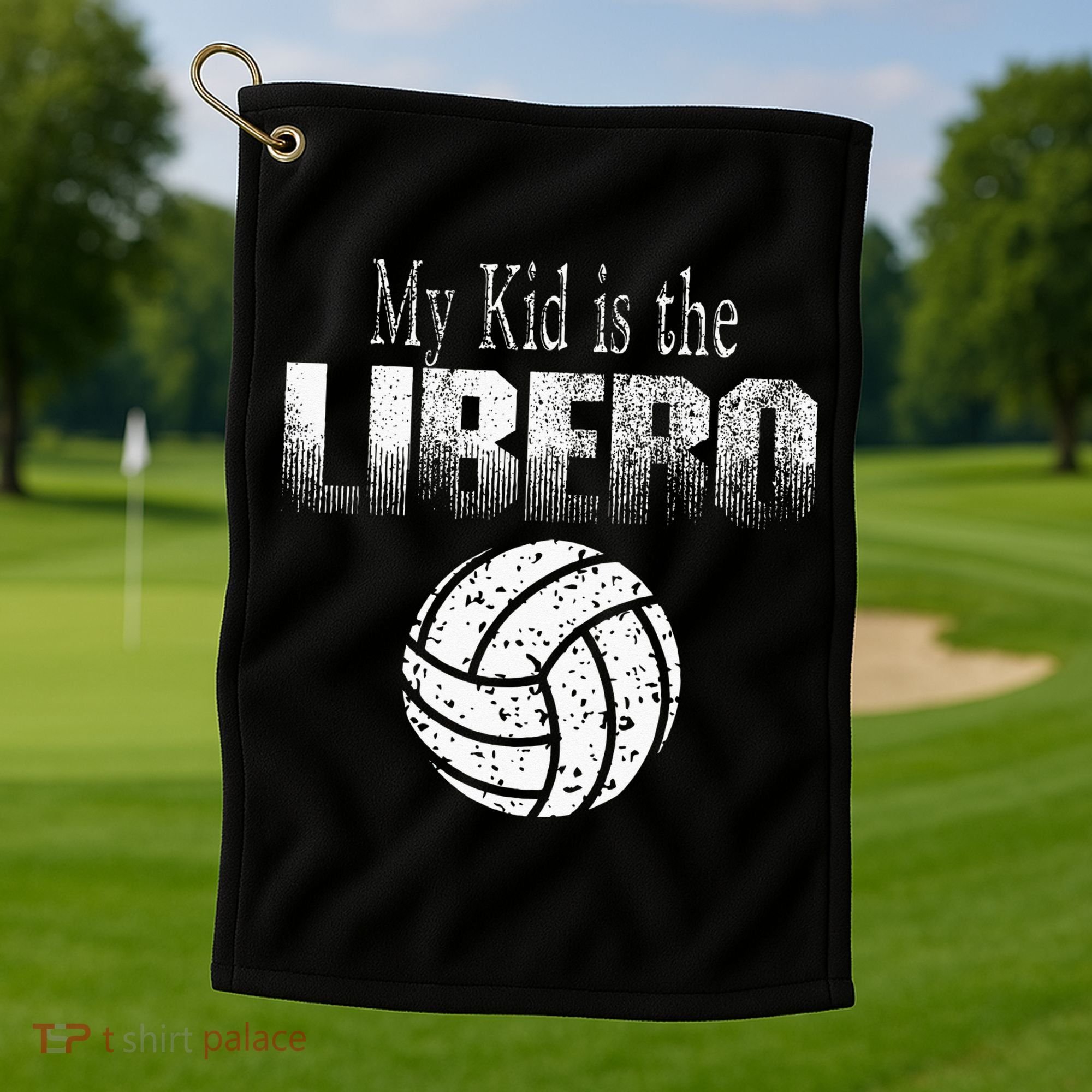 Volleyball Libero Mom Or Dad Golf Towel
