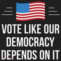 Vote Like Our Democracy Depends On It Women's Sweatshirt thumb 2